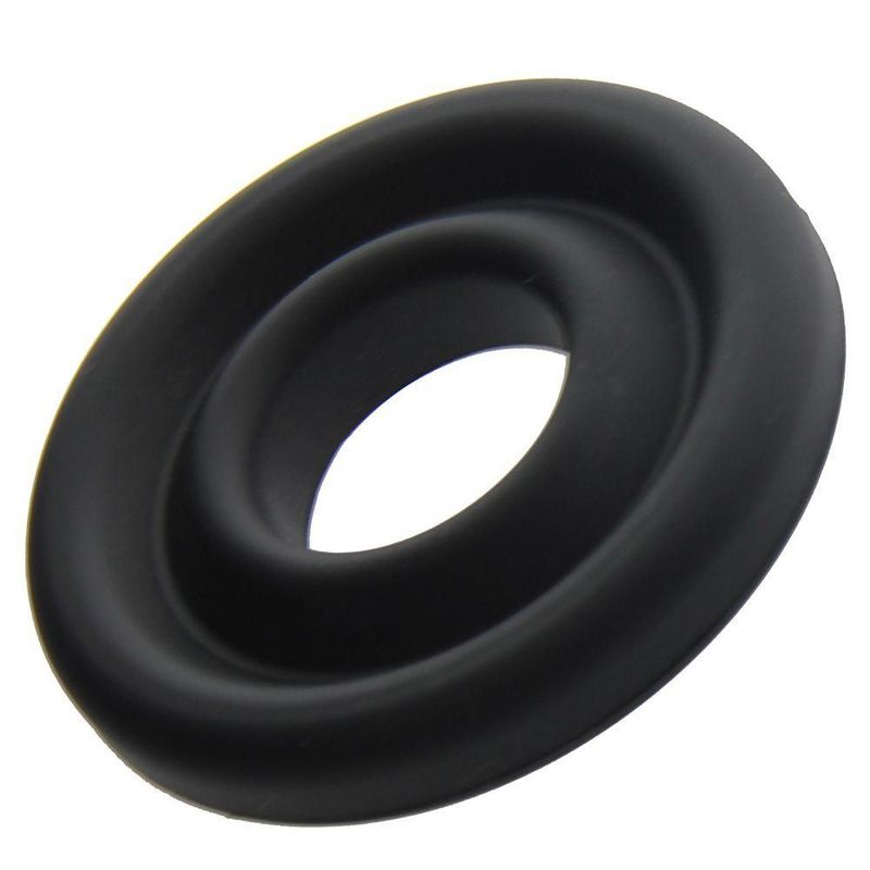 Silicone Donut Cushion Black for Pump Cylinder 2.15 Inch to 2.5 Inch Diameter