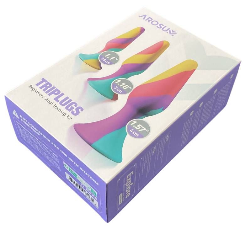 TriPlugs 3 Piece Silicone Anal Training Kit