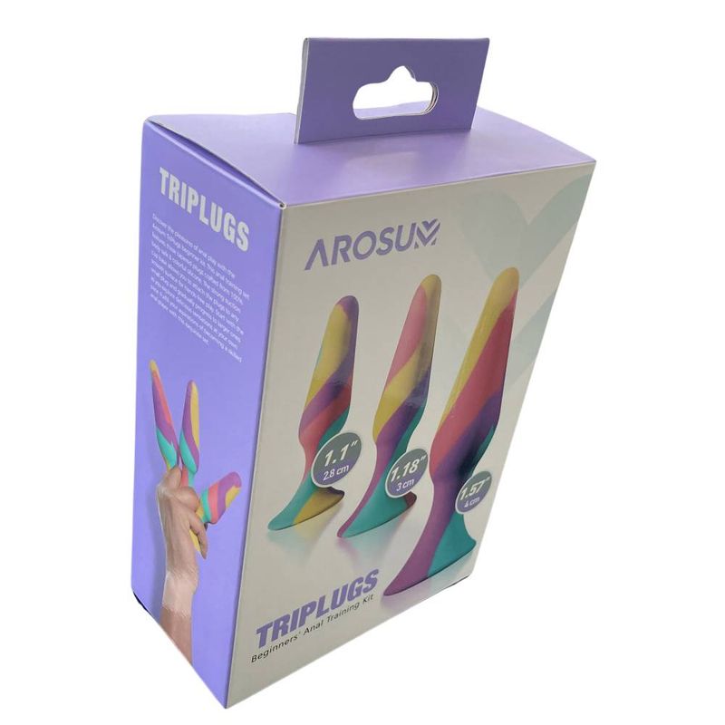 TriPlugs 3 Piece Silicone Anal Training Kit