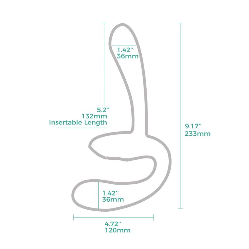 Sapphi Detachable Strapless Strap-on Double Vibrator by Arosum