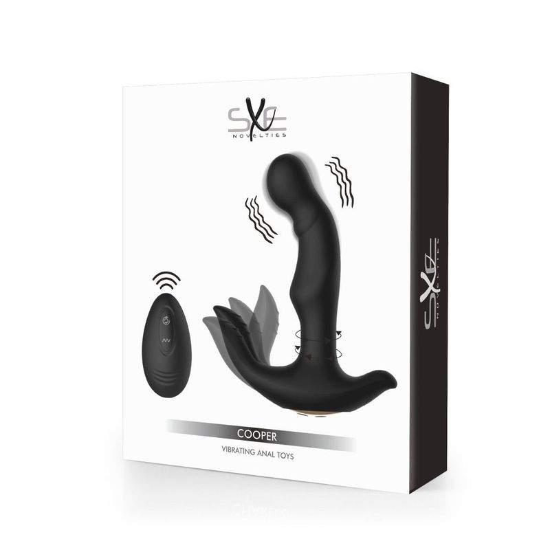 Sxe Cooper Vibrating Remote Control Anal Prostate Dildo Plug