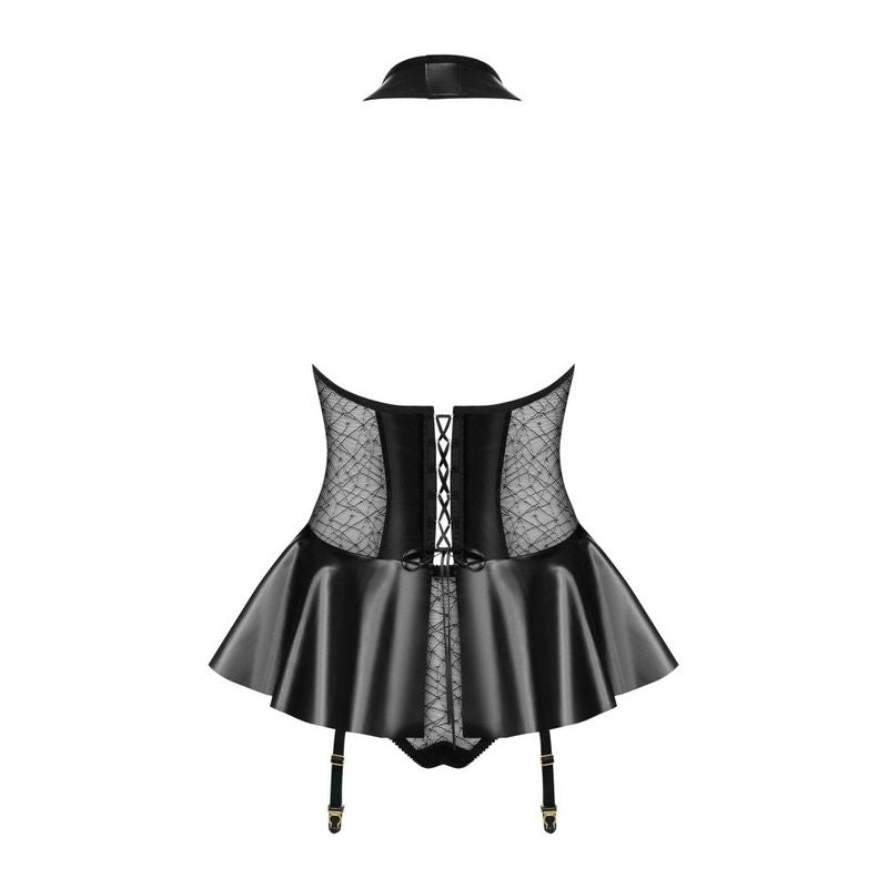 Hot Corset and Panties Set in Black