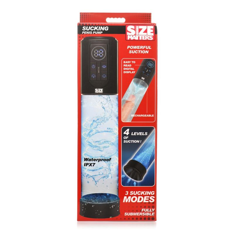 Size Matters Sucking Submersible Penis Pump 7.75" x 2.6"