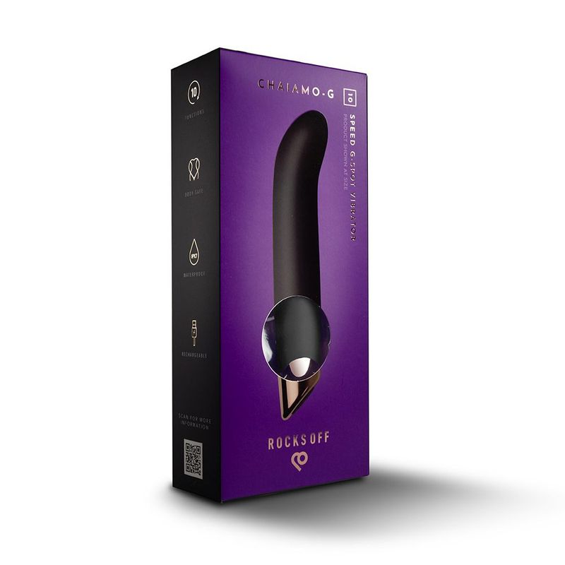 Chaiamo G Black 6 Inch G Spot Vibrator with 10 Settings