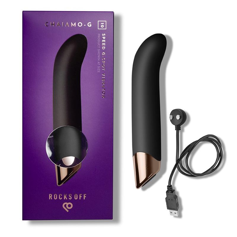 Chaiamo G Black 6 Inch G Spot Vibrator with 10 Settings