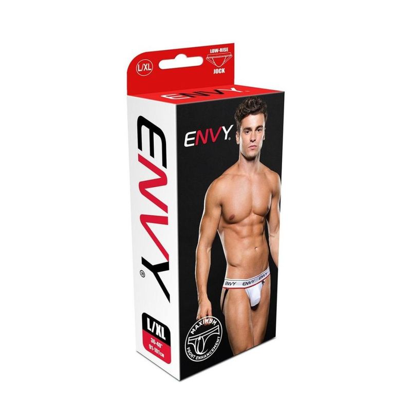Envy Low Rise Jock (White) – Slim Supportive Jockstrap