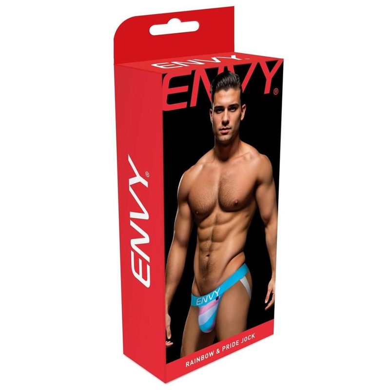 Rainbow Pride Jock Red Comfortable Open Back Design