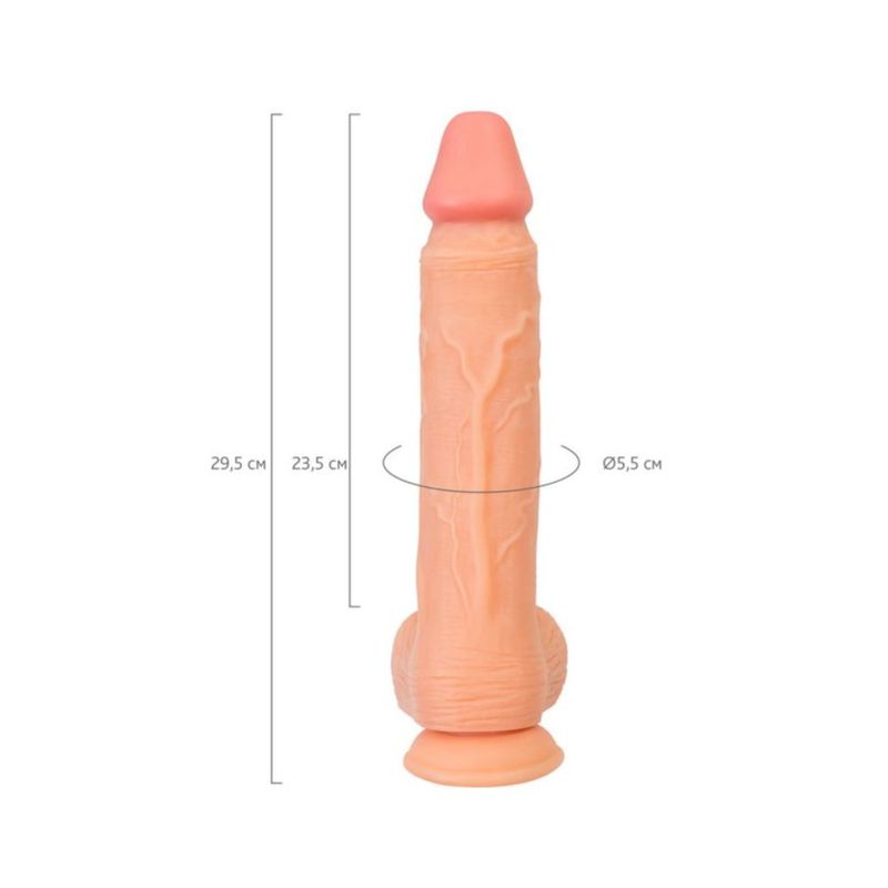 RealStick Wilt (Nude) – 29cm Realistic Suction Cup Dildo with Balls