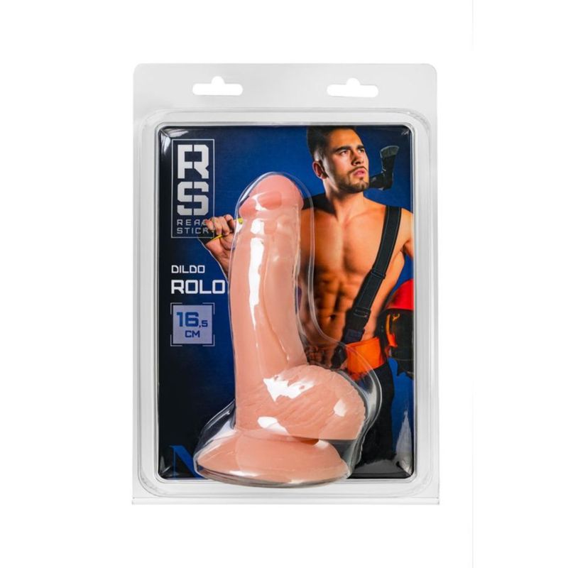 RealStick Rolo (Nude) – Realistic Rigid Shaft 10cm Insertable Dildo with Suction Cup
