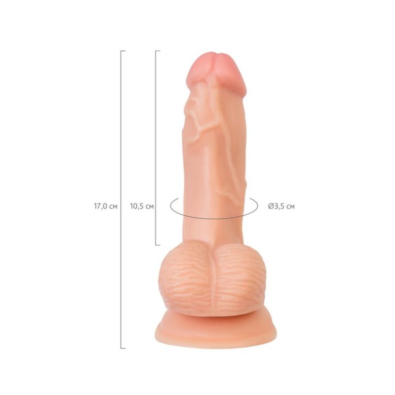 RealStick Rolo (Nude) – Realistic Rigid Shaft 10cm Insertable Dildo with Suction Cup