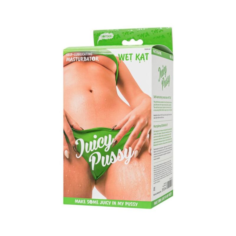 Wet Kat Self Lubricating Masturbator – Textured TPR Material Male Masturbator