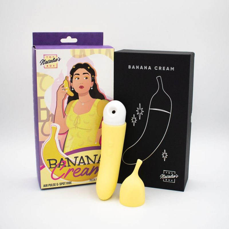 Banana Cream Yellow – G-Spot and Air Pulse Vibrator