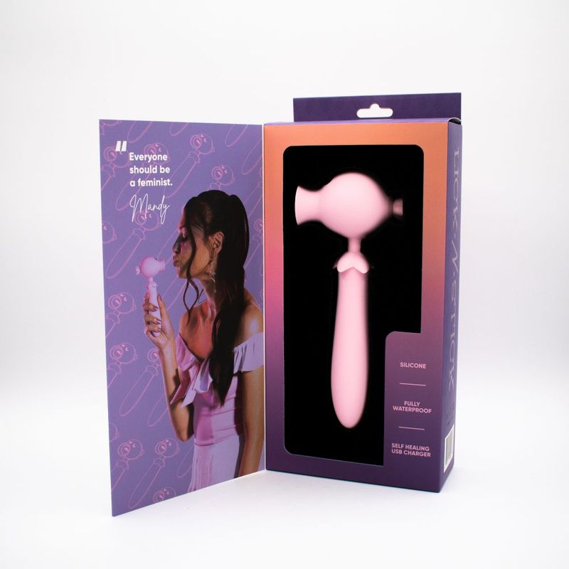 Lick n Stick Pink Clit Flicker and G-Spot Vibrator Toy