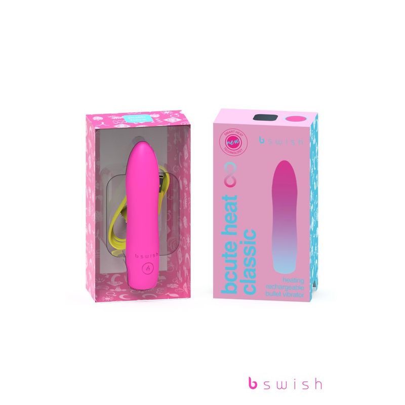 Bcute Infinite Heat Classic Sunset Pink Vibrator 7 Inch