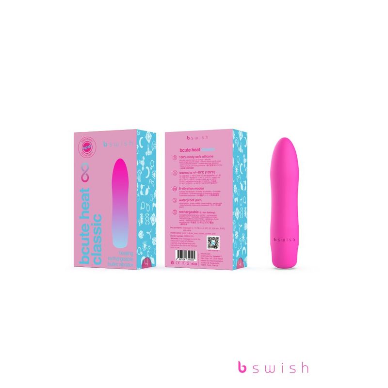 Bcute Infinite Heat Classic Sunset Pink Vibrator 7 Inch
