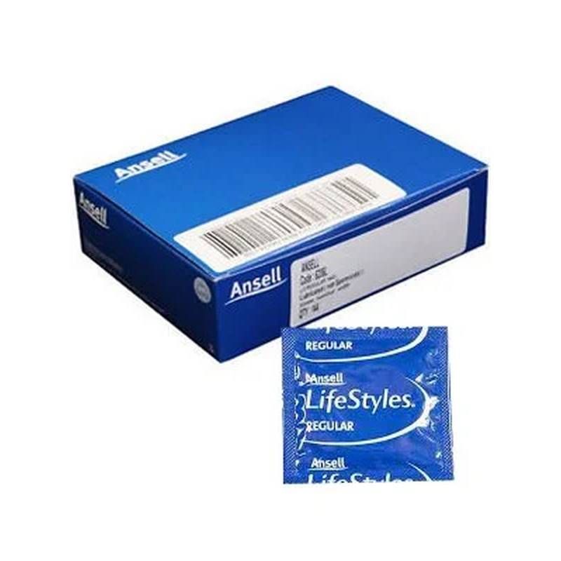 Lifestyles Regular Condoms – Standard Size Lubricated Condom 144 Bulk Pack