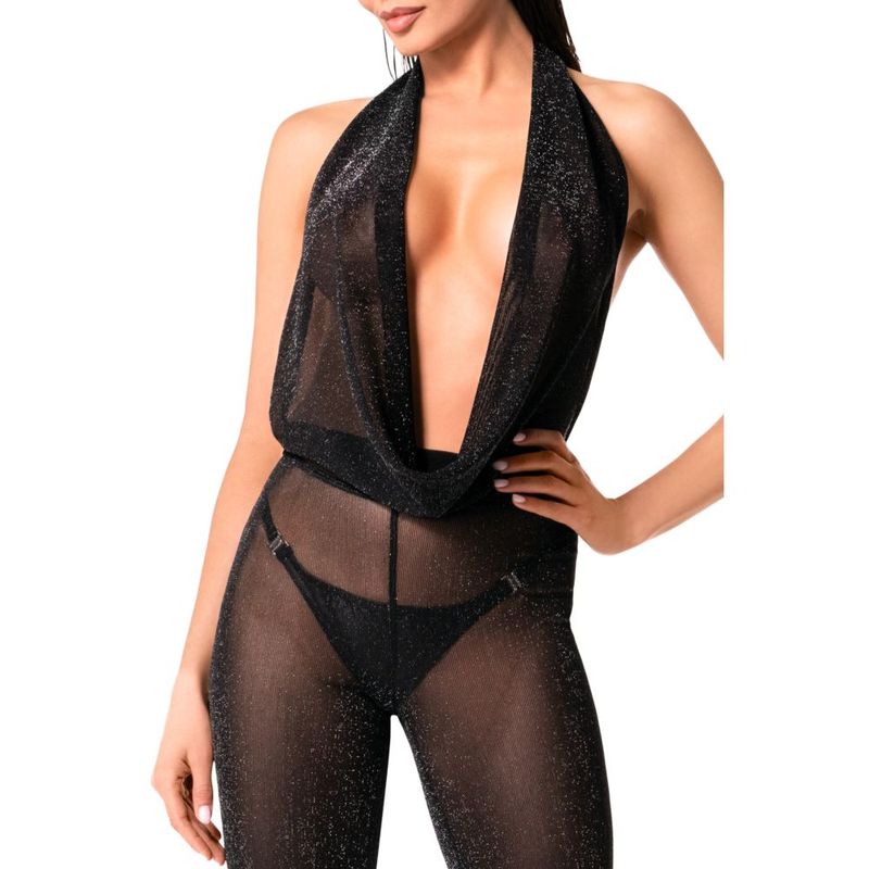 Luminara Overall – Lightweight Sheer Sparkling Jumpsuit