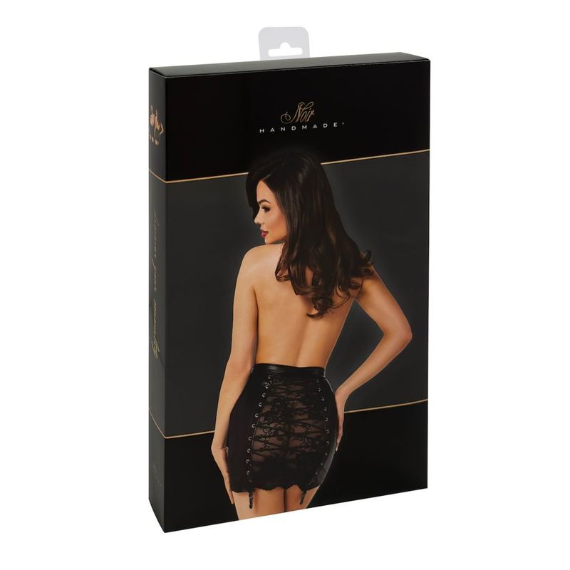 Corset Mini Skirt – Stretchy Power Wetlook Fabric Lingerie