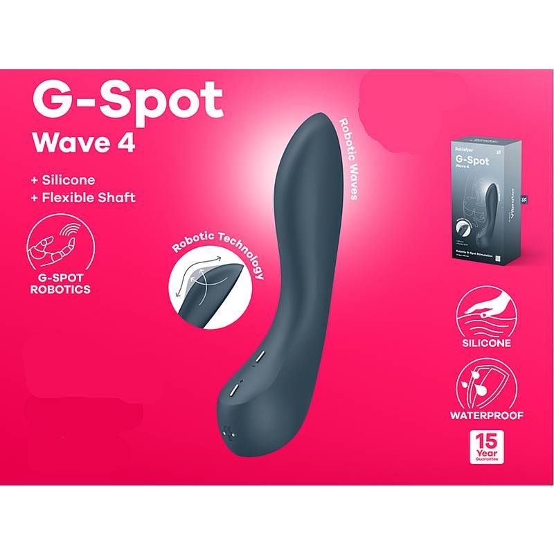 Satisfyer G-Spot Wave 4 Waterproof Sex Toy 8.5 Inches