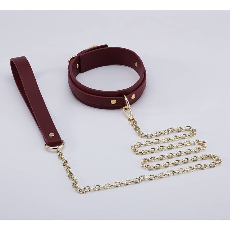 Deluxe 8-Piece Bondage Play Kit (Burgundy Gold) – BDSM Restraint Set
