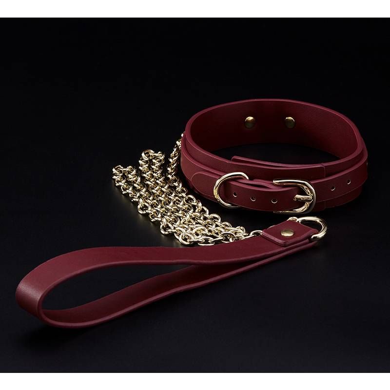 Deluxe 8-Piece Bondage Play Kit (Burgundy Gold) – BDSM Restraint Set