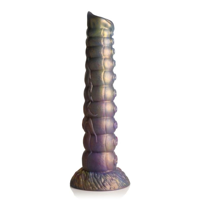 Deep Invader Tentacle Ovipositor (Colored) – Textured Silicone Dildo with Eggs 9 inch