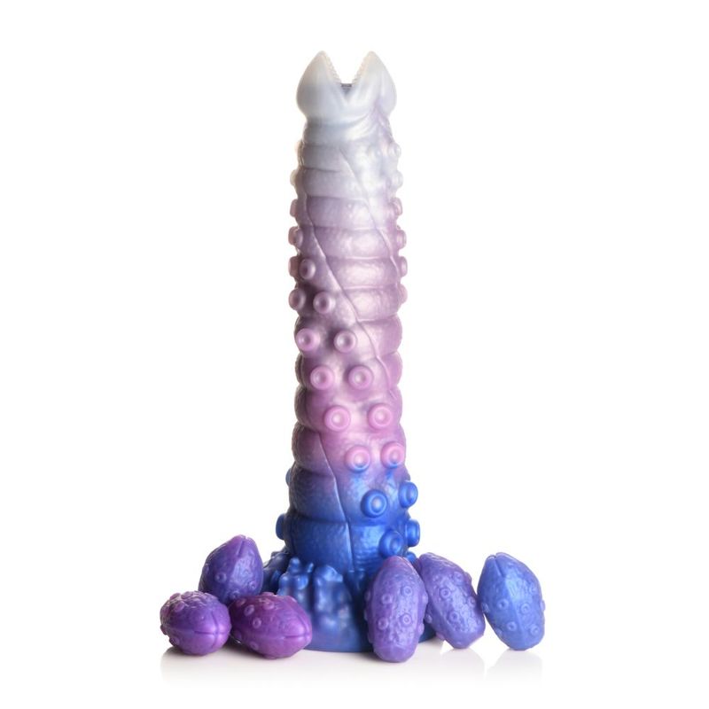Tenta-Queen Ovipositor Silicone Dildo with Eggs – 11.5 Inch Silicone Dildo