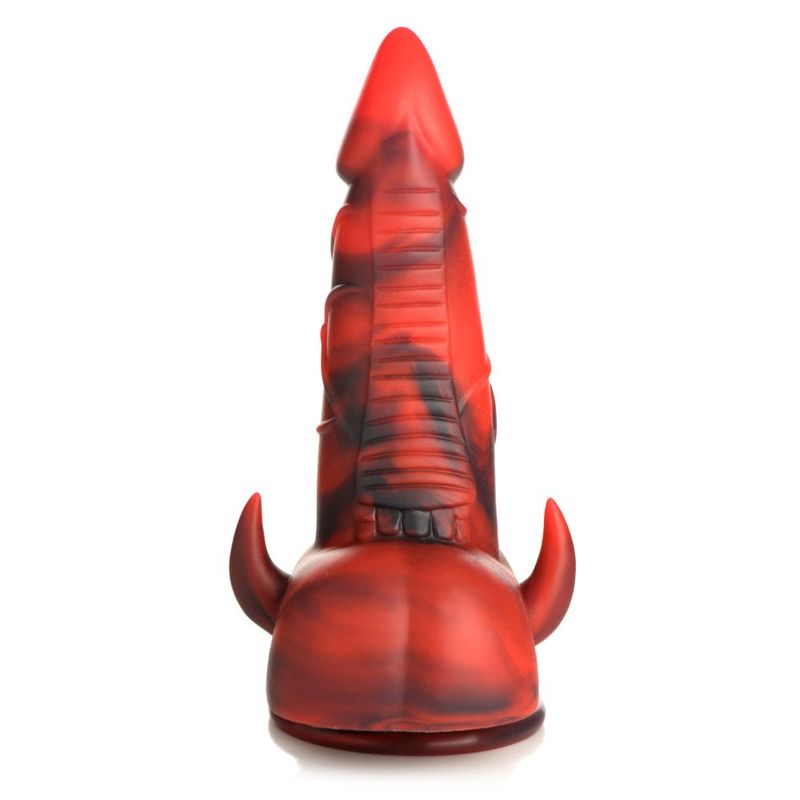 Creature Cocks Horny Devil Demon (Red and Black) 7.5 Inch Silicone Dildo
