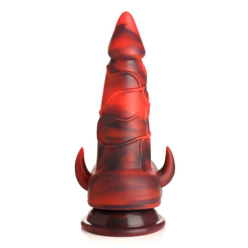 Creature Cocks Horny Devil Demon (Red and Black) 7.5 Inch Silicone Dildo