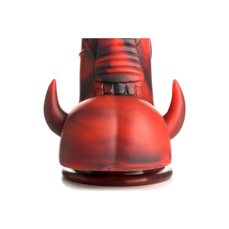 Creature Cocks Horny Devil Demon (Red and Black) 7.5 Inch Silicone Dildo