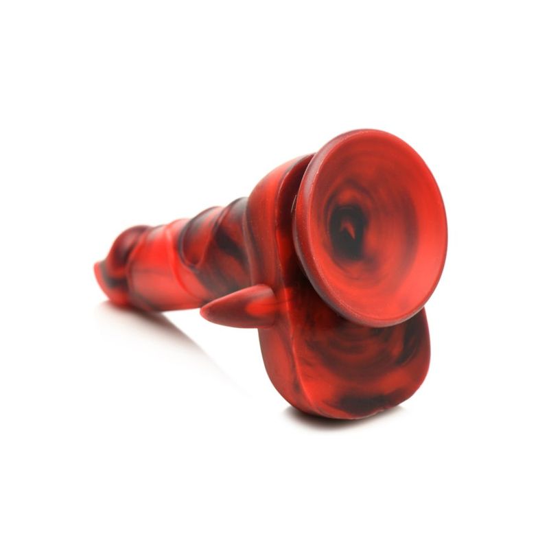 Creature Cocks Horny Devil Demon (Red and Black) 7.5 Inch Silicone Dildo