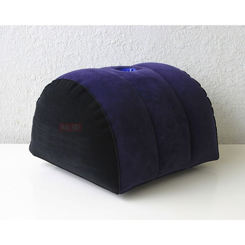 Inflatable Sex Positioning Half Dome Cushion With Toy Holder