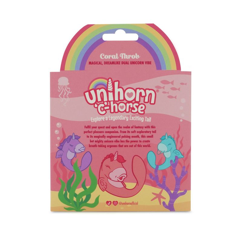 Ocean Peak Unihorn C-Horse – Soft Silicone Tail Oscillating Tongue Vibrator