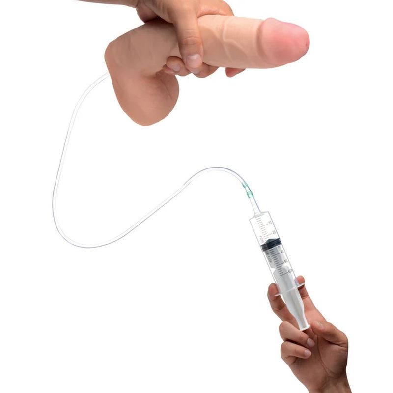 Squirting Dildo 9 Inch with Syringe for Intense Pleasure