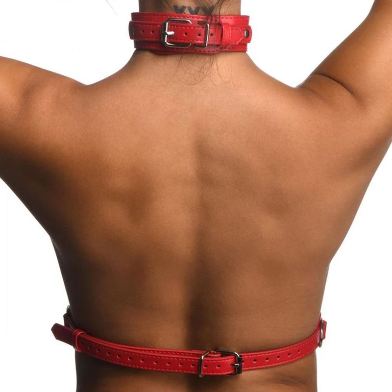 Red Female Chest Harness Size S/M