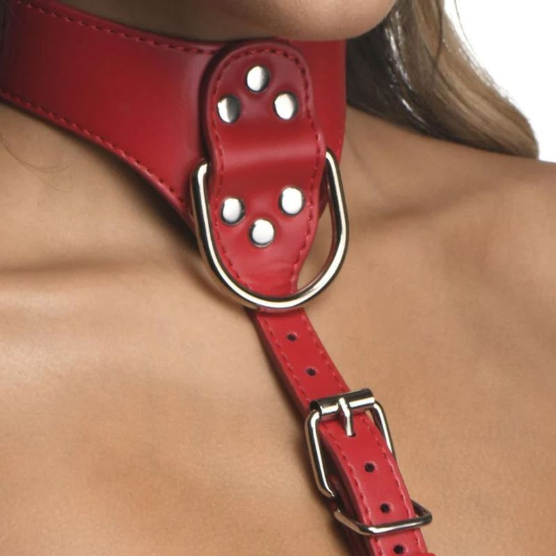 Red Female Chest Harness Medium Large