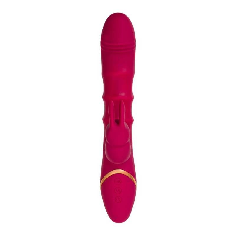 JOS Tenty (Velvet Silicone) – Rechargeable Rabbit Vibrator with Moving Shaft Rings