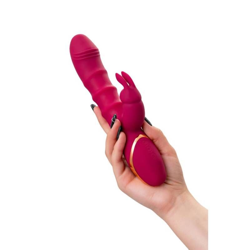 JOS Tenty (Velvet Silicone) – Rechargeable Rabbit Vibrator with Moving Shaft Rings