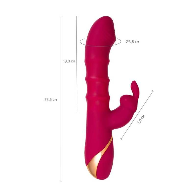 JOS Tenty (Velvet Silicone) – Rechargeable Rabbit Vibrator with Moving Shaft Rings