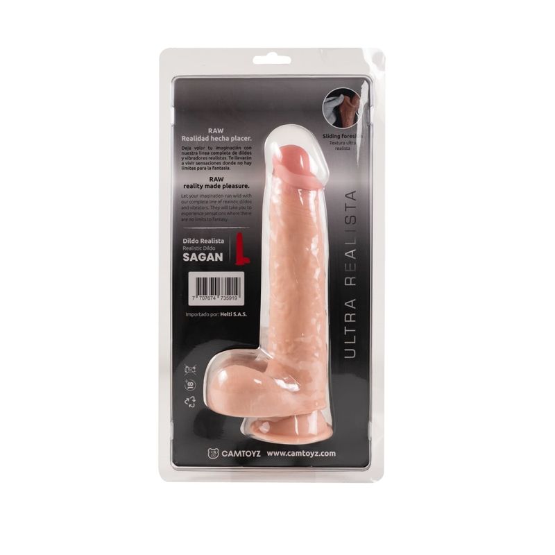 Raw Ultra Realistic Double Layered Dildo Sagan Large 24cm