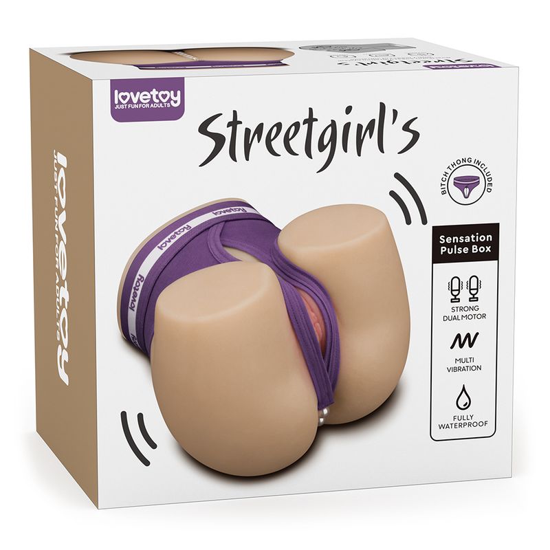 Streetgirls Dual Motor Automatic Pulse Masturbator with Realistic Vagina and Anus