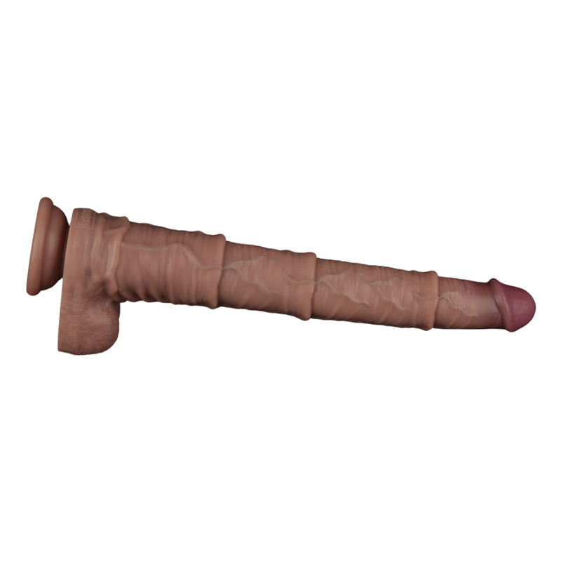 Love Toy Dual-Layered Bendable Silicone Cock (16 Inch) – Lifelike XXL Dildo