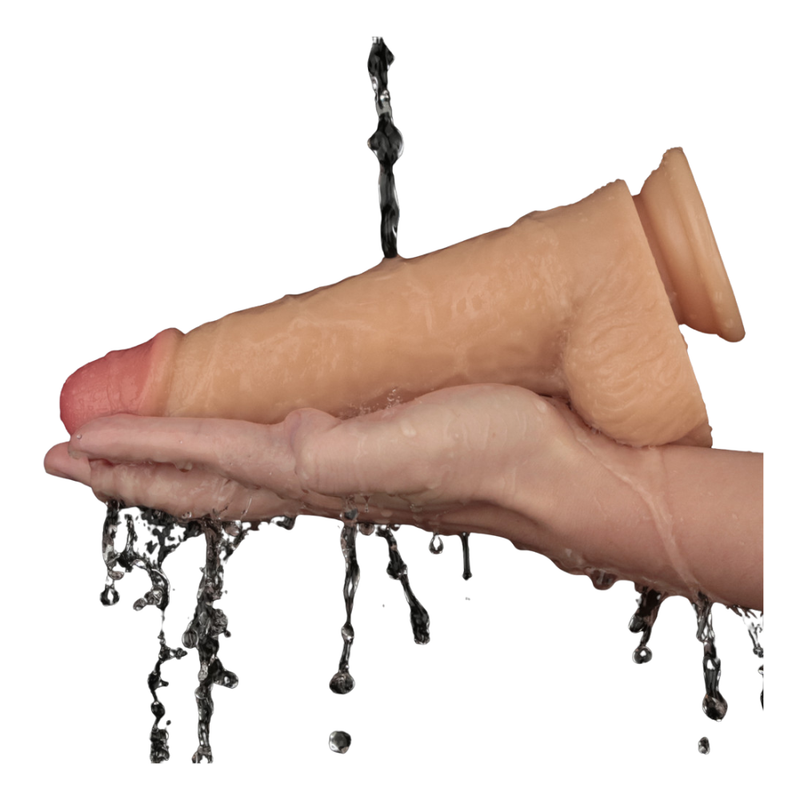 Power Basics 8 Inch Vibrating Dildo – Lifelike Waterproof Dildo