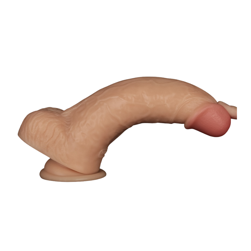 Power Basics 9 Inch Vibrating Dildo – Realistic Design Dildo