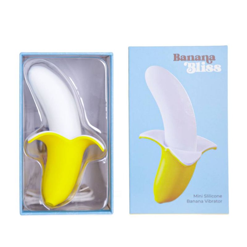 Banana Bliss 13cm Silicone Slimline Vibrator – Slim Silicone Vibrator