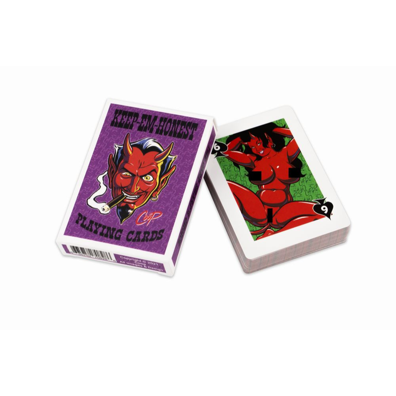 Keep Em Honest Playing Cards – Nude Art Playing Cards Featuring Pinups and Devil Girls