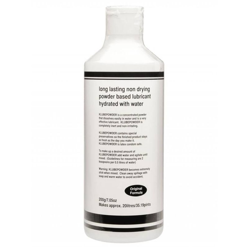 K Lube Powder – Concentrated Water-Based Lubricant Powder