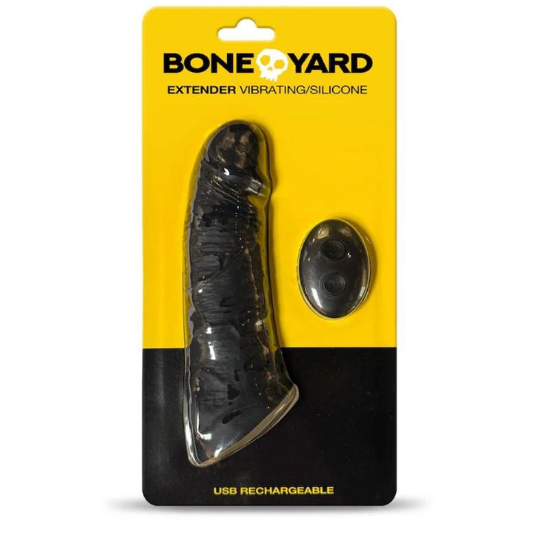 Boneyard Vibrating Silicone Remote Control Extender USB Rechargeable 9 Modes – Silicone Vibrating Extender