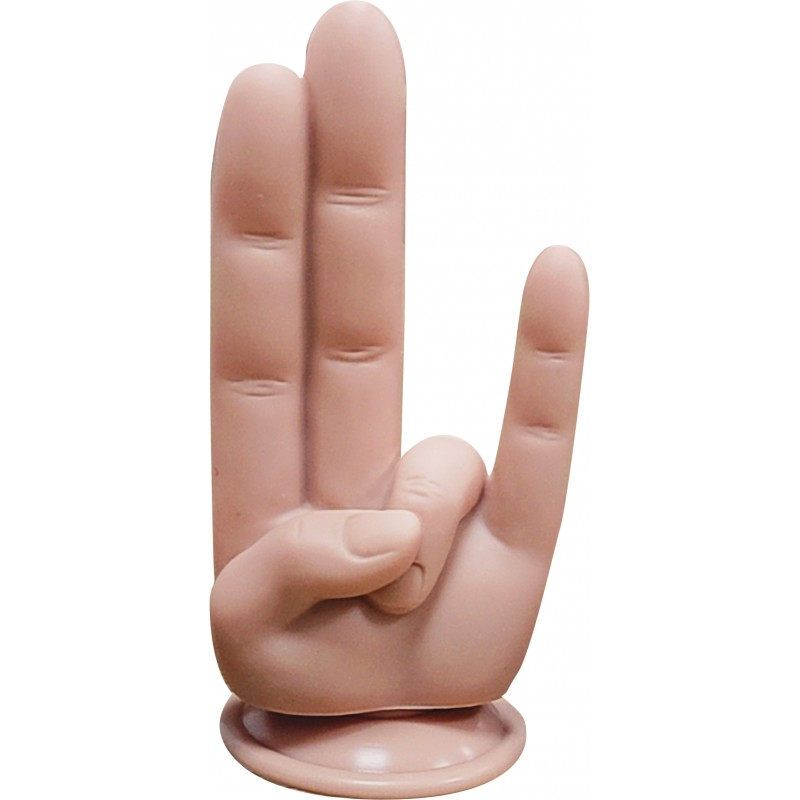 Finger Fest The Shocker (Flesh) – Silicone Finger Dildo with Suction Cup