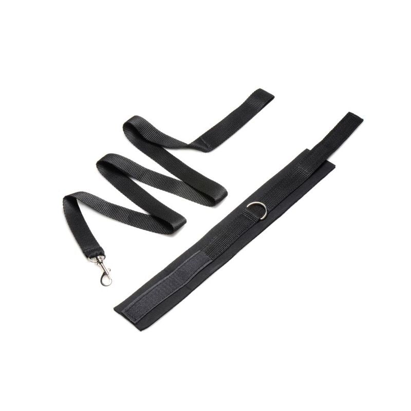Frisky Collar and Leash Set (Black) – Neoprene BDSM Accessory Set